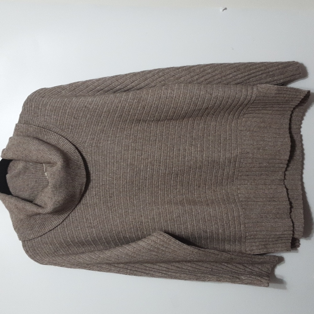 Anthro‎ Moth Chunky Ribbed Cowl Neck Sweater